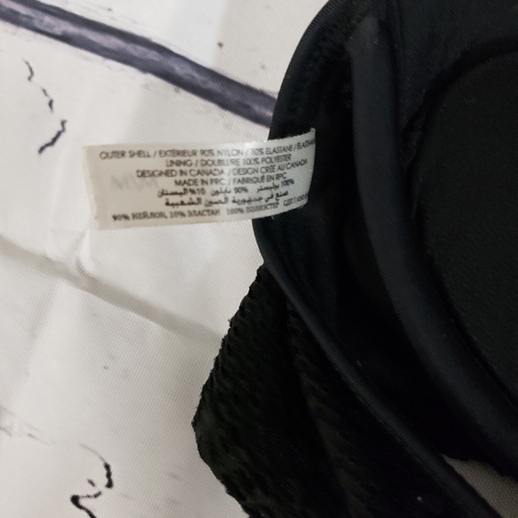 La Vie en Rose Push up Black Bikini Top Size M - Picture 4 of 6